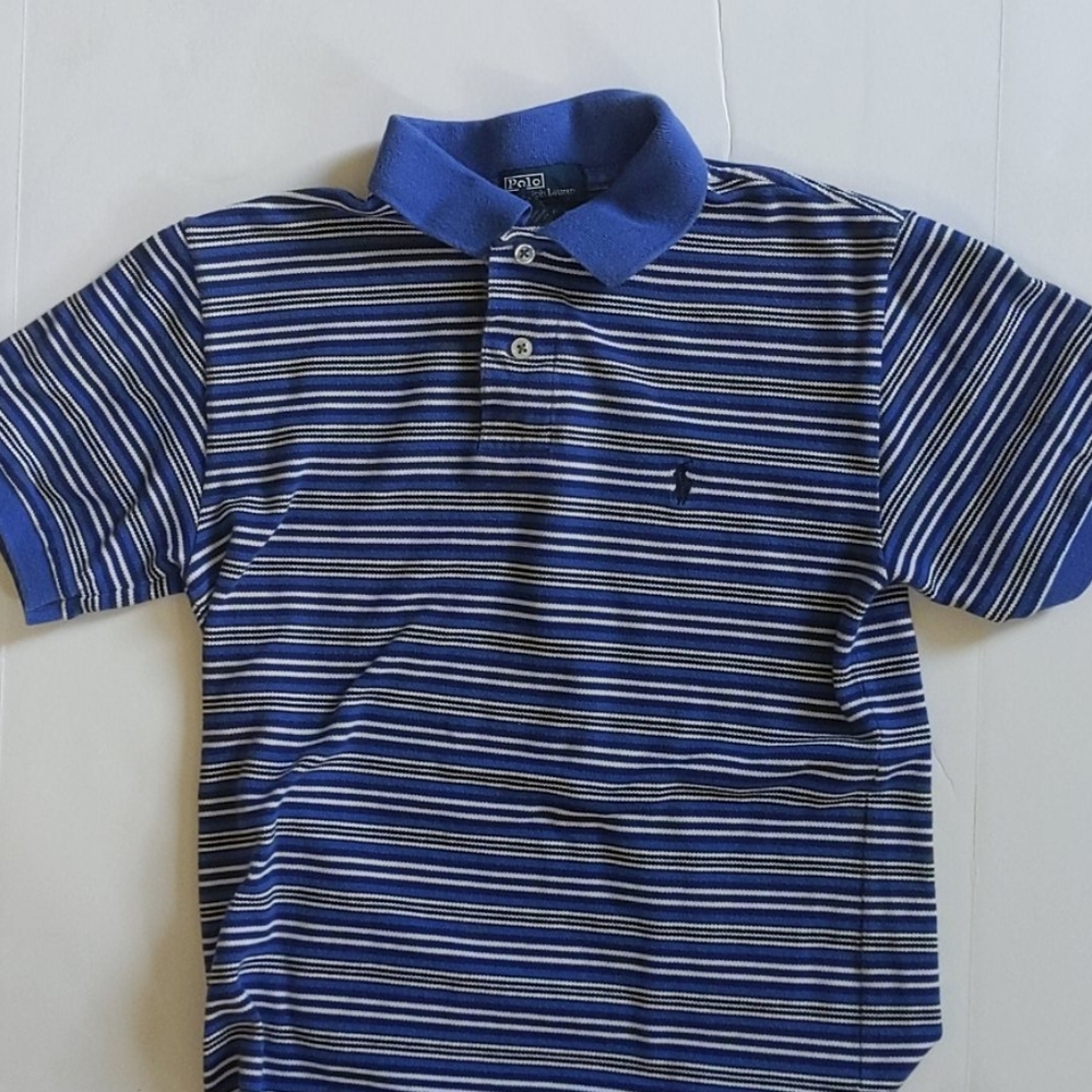 Polo blue & white boys t-shirt